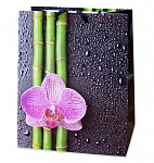 Antella Пакет подарочный бумажный 11х14х6см S орхид